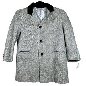 Liliputian Bazaar Best & Co Childs Coat Size 5 Navy Blue Wool Hooded Packets